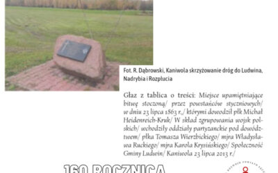 160. rocznica wybuchu Powstania Styczniowego w powiecie łęczyńskim